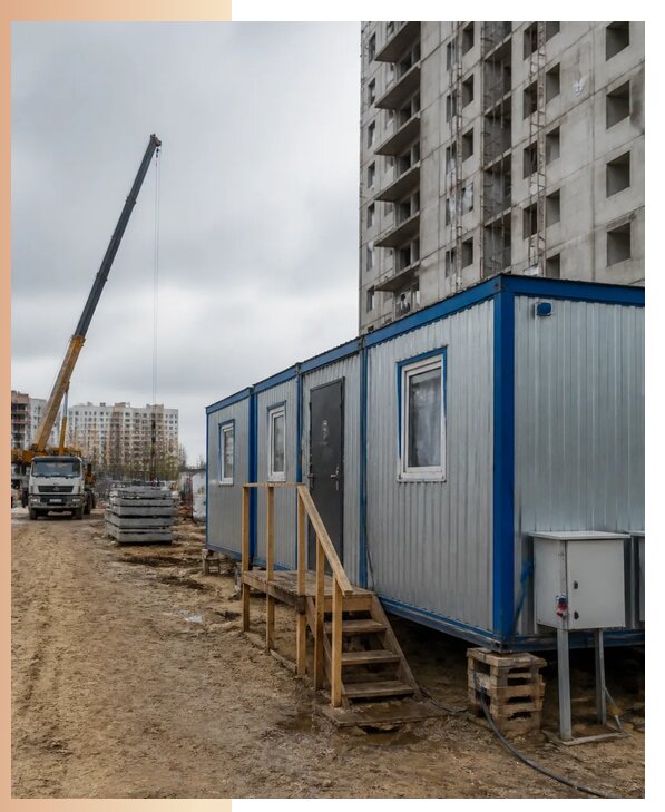 Аренда строительных вагончиков для рабочих в Чебоксарах